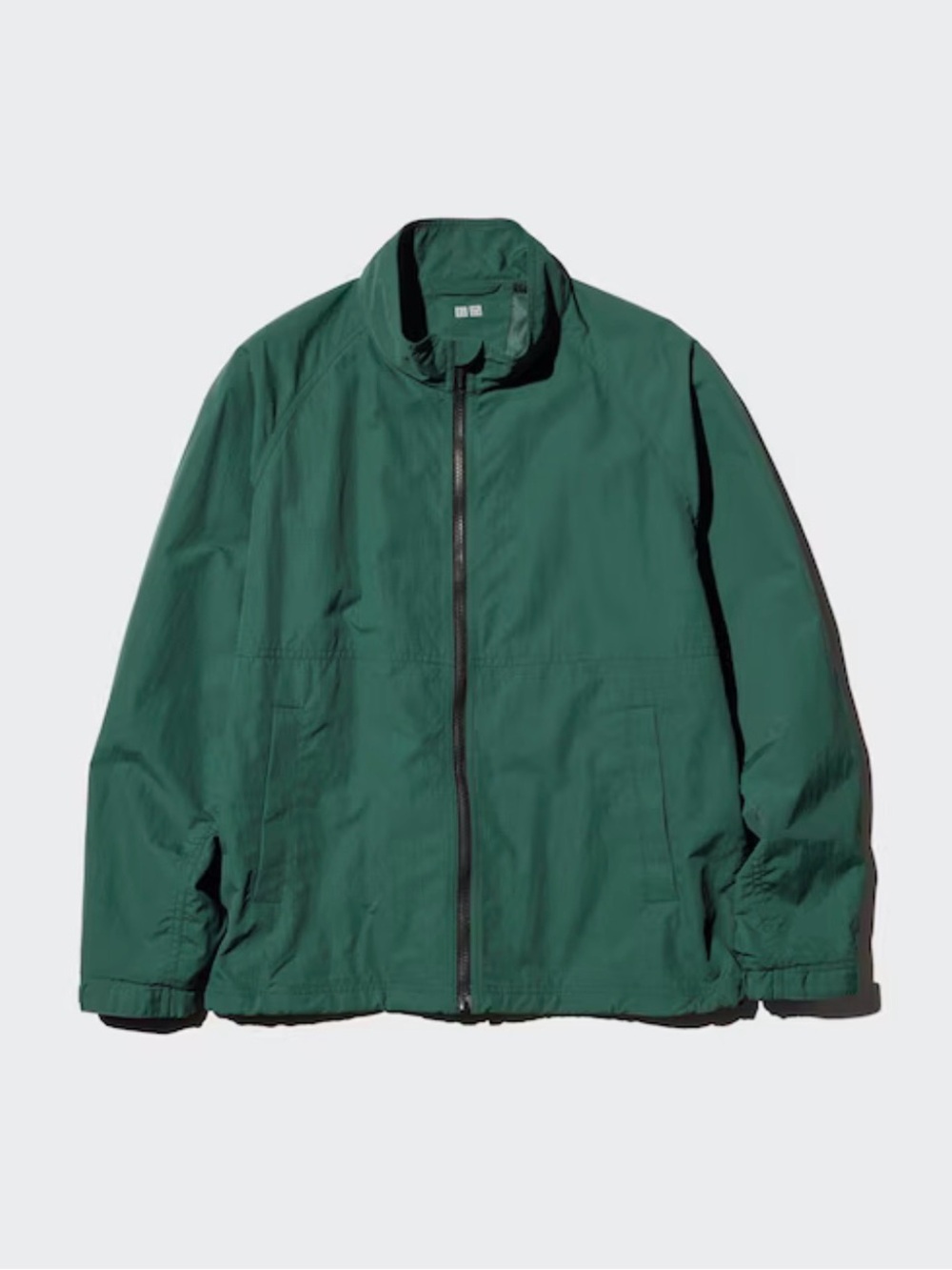 Uniqlo Windproof Stand Blouson in Green/Teal
